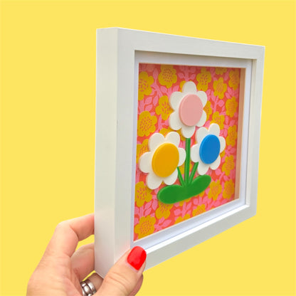 3d Flower Acrylic Picture, New Home Gift, Flower Wall Art
