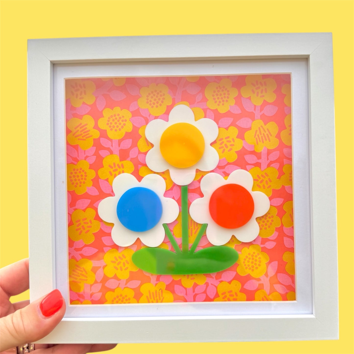 3d Flower Acrylic Picture, New Home Gift, Flower Wall Art