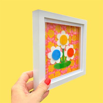 3d Flower Acrylic Picture, New Home Gift, Flower Wall Art