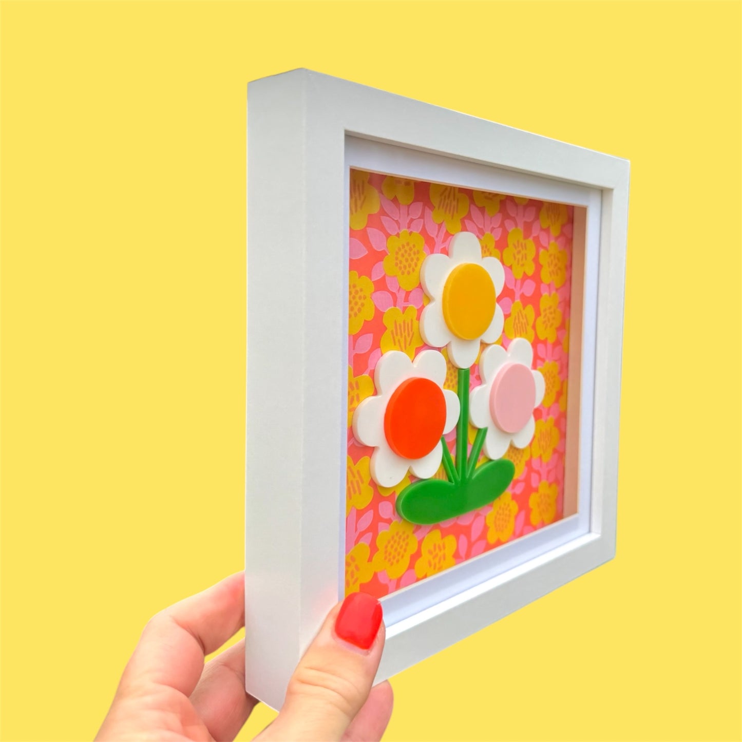 3d Flower Acrylic Picture, New Home Gift, Flower Wall Art