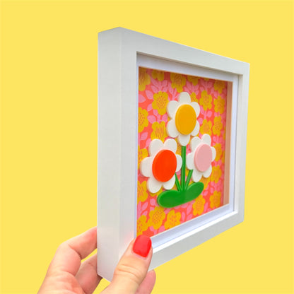3d Flower Acrylic Picture, New Home Gift, Flower Wall Art