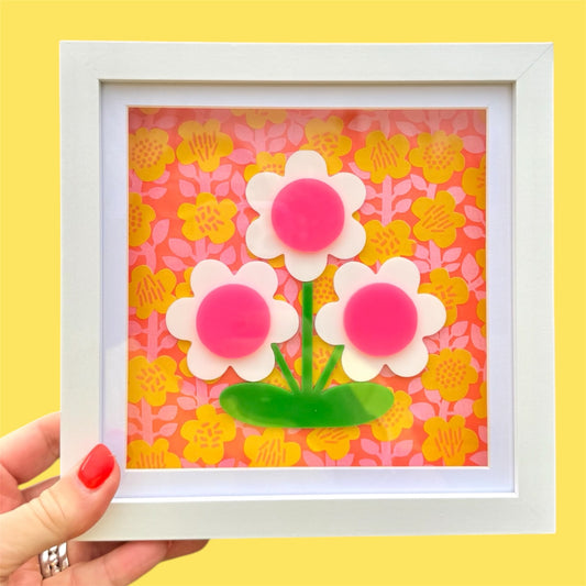 3d Flower Acrylic Picture, New Home Gift, Flower Wall Art