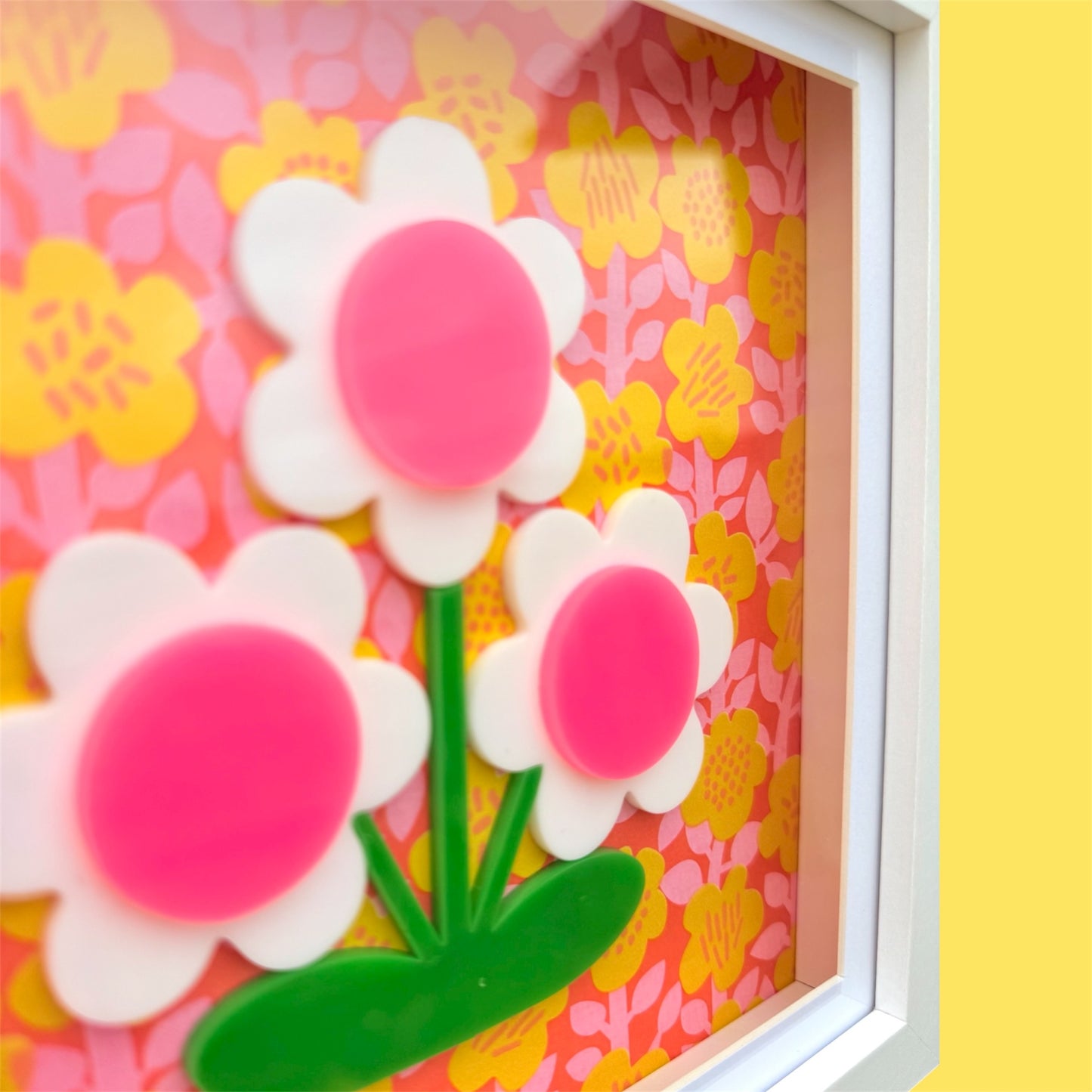 3d Flower Acrylic Picture, New Home Gift, Flower Wall Art