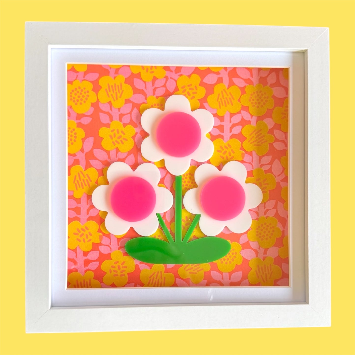 3d Flower Acrylic Picture, New Home Gift, Flower Wall Art