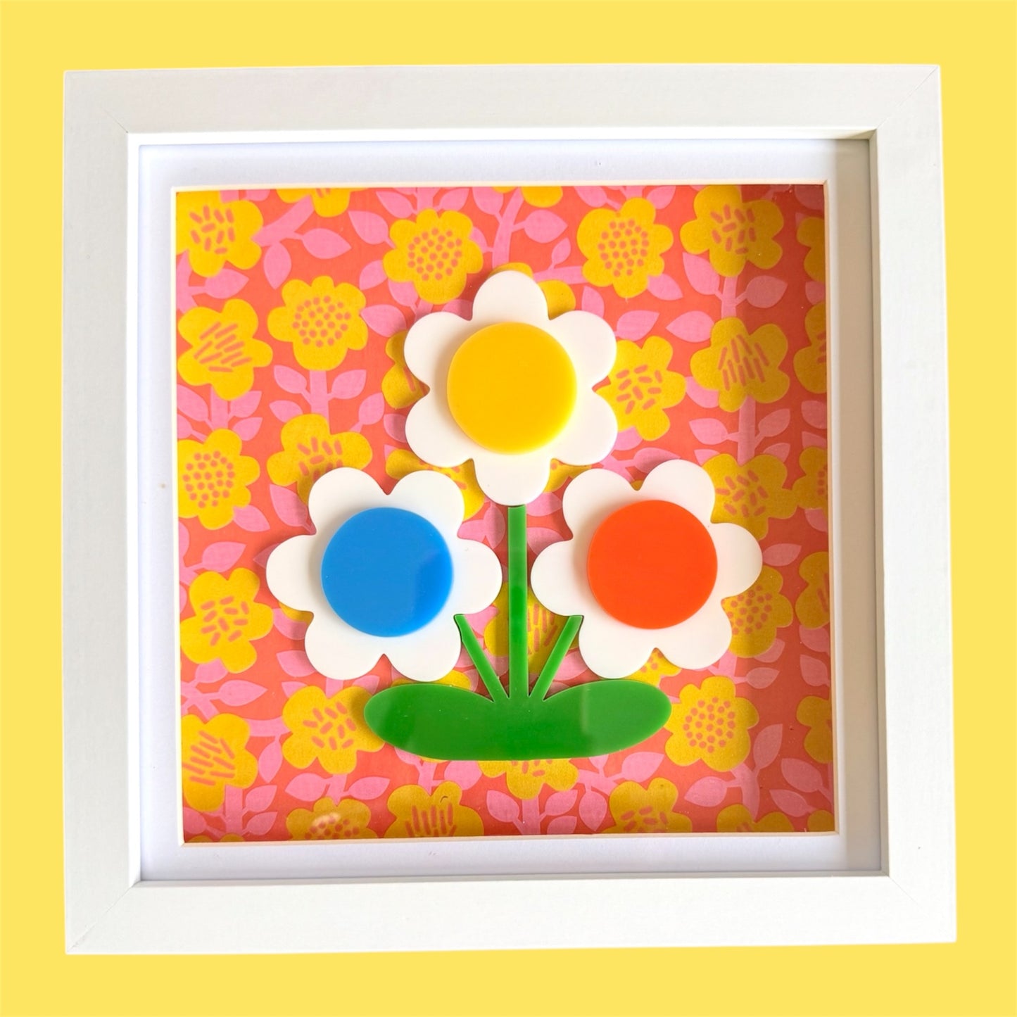 3d Flower Acrylic Picture, New Home Gift, Flower Wall Art