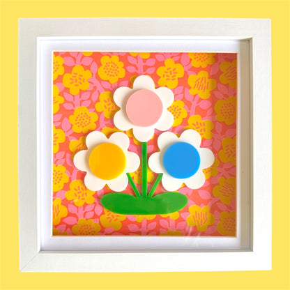 3d Flower Acrylic Picture, New Home Gift, Flower Wall Art
