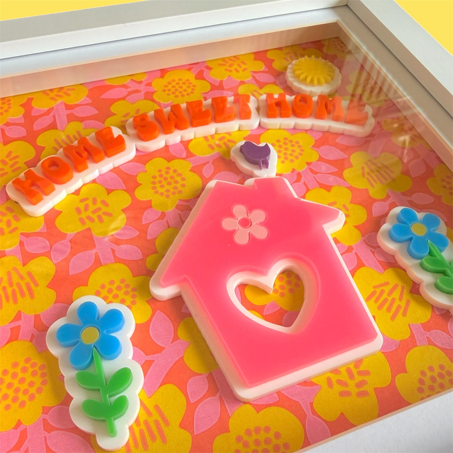 Home Sweet Home Framed Wall Art, New Home Gift, Acrylic Picture