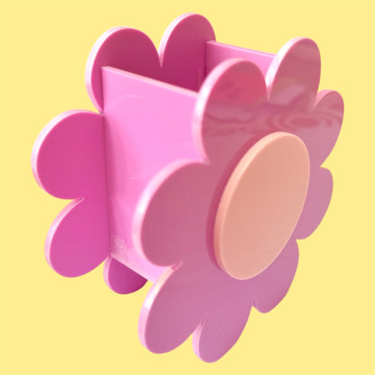 Retro Flower Pen/Storage Pot, Desk Accessory, Make up Brush Holder, Dressing Table Accessory