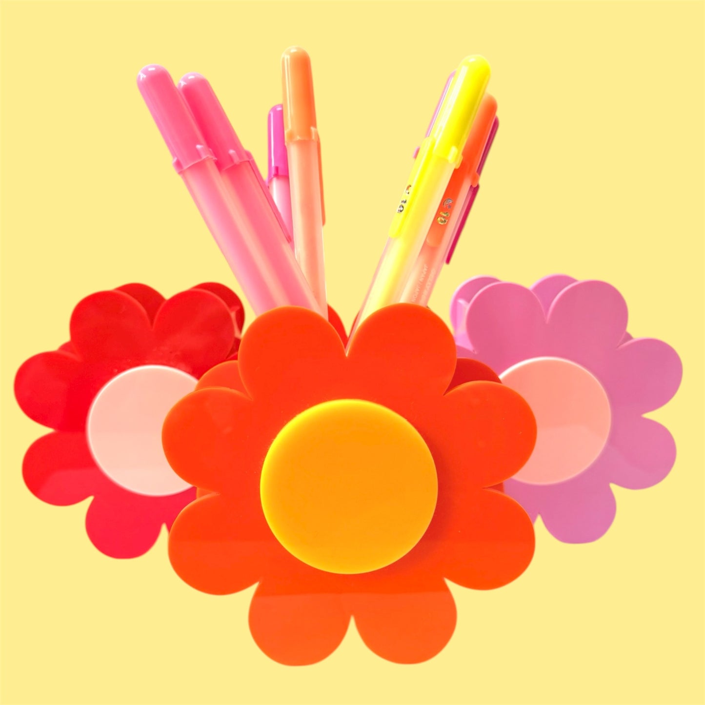 Retro Flower Pen/Storage Pot, Desk Accessory, Make up Brush Holder, Dressing Table Accessory