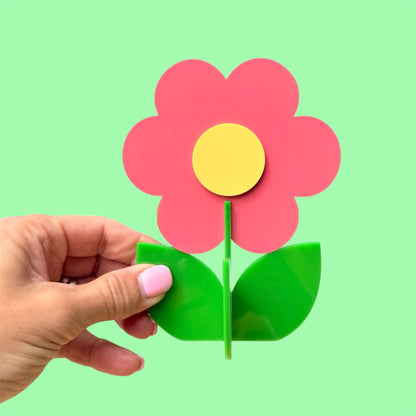 Retro Acrylic Flower Decor