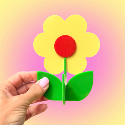 Retro Acrylic Flower Decor