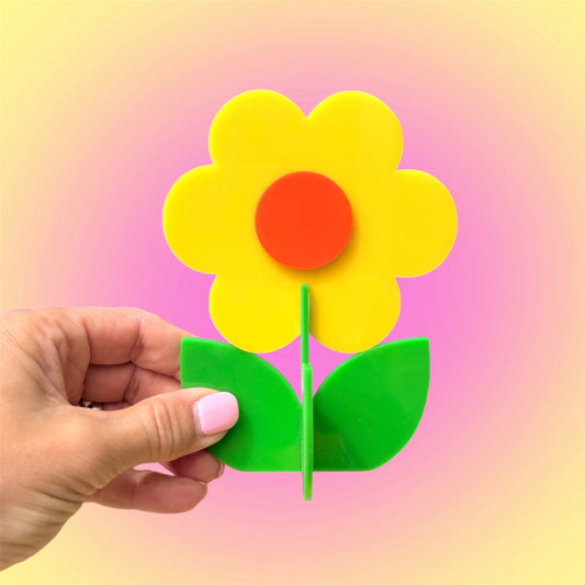 Retro Acrylic Flower Decor
