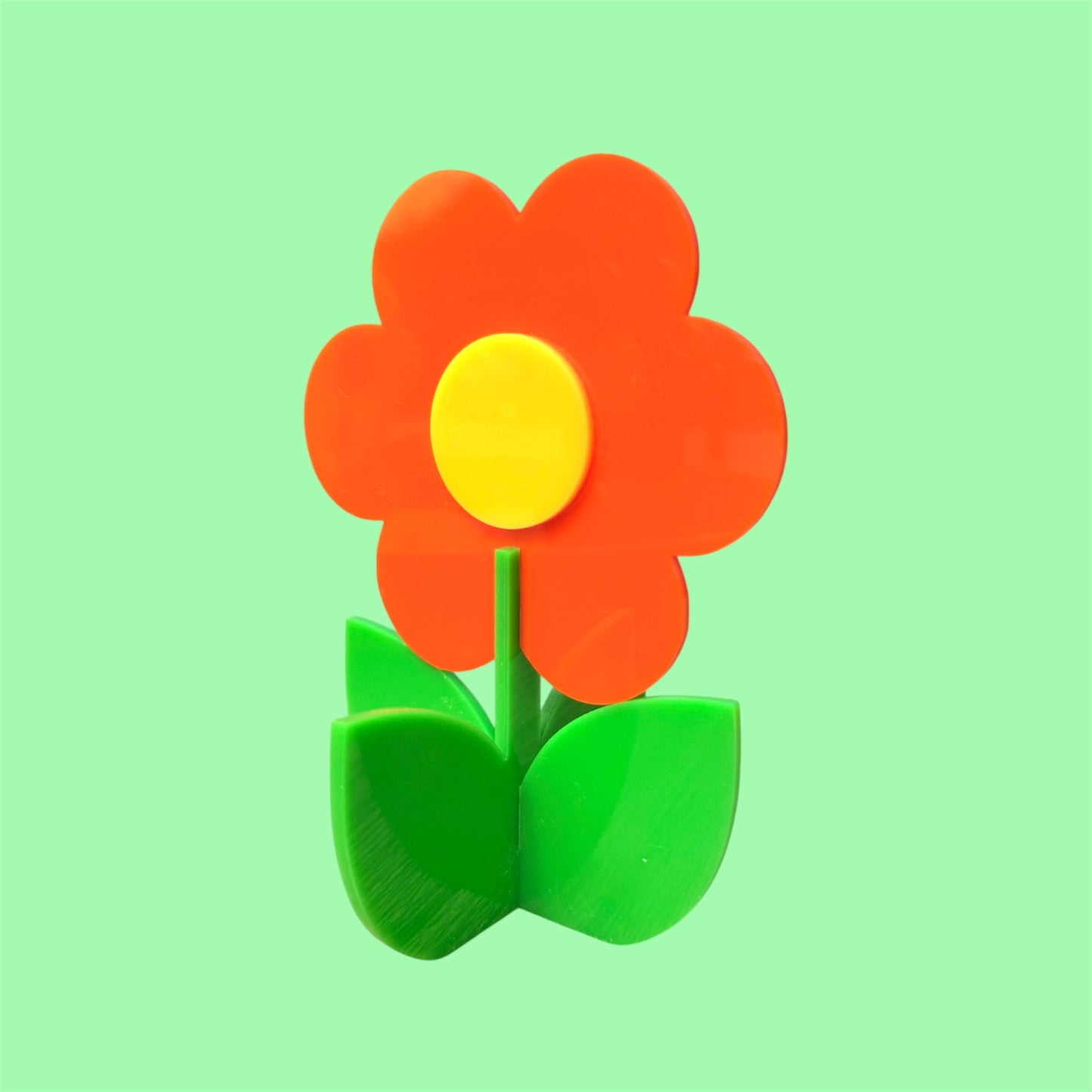 Retro Acrylic Flower Decor