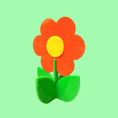Retro Acrylic Flower Decor