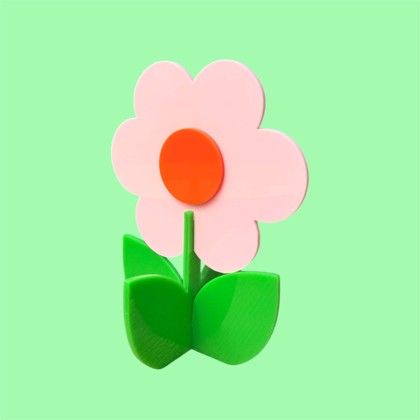 Retro Acrylic Flower Decor