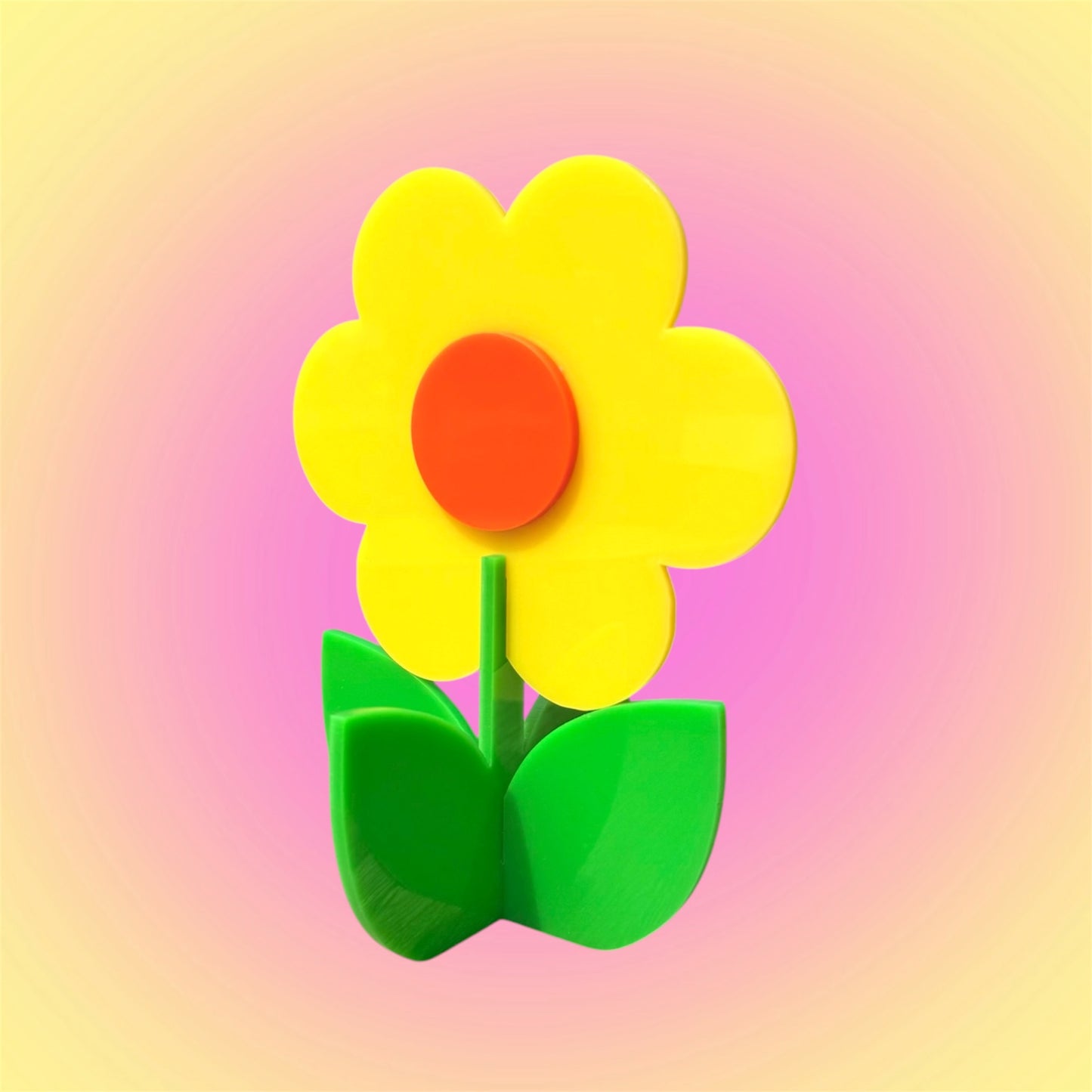 Retro Acrylic Flower Decor