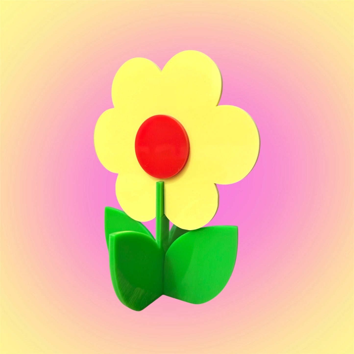 Retro Acrylic Flower Decor