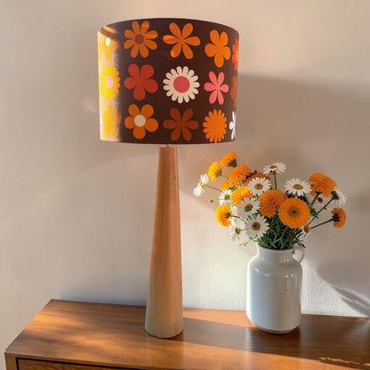 Retro Tall Wooden Lamp
