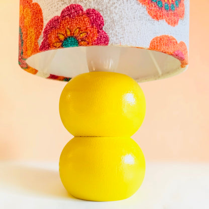 Small Handmade Yellow Table Lamp