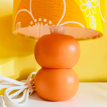 Small Handmade Orange Table Lamp