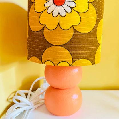 Small Handmade Orange Table Lamp