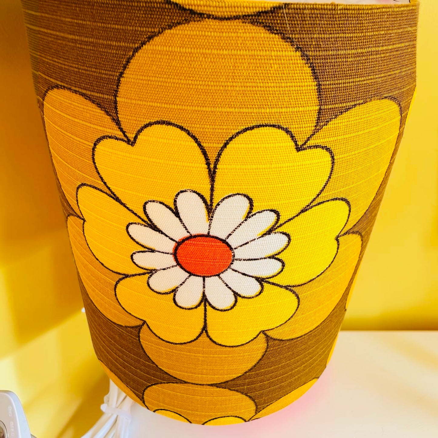 Small Handmade Orange Table Lamp