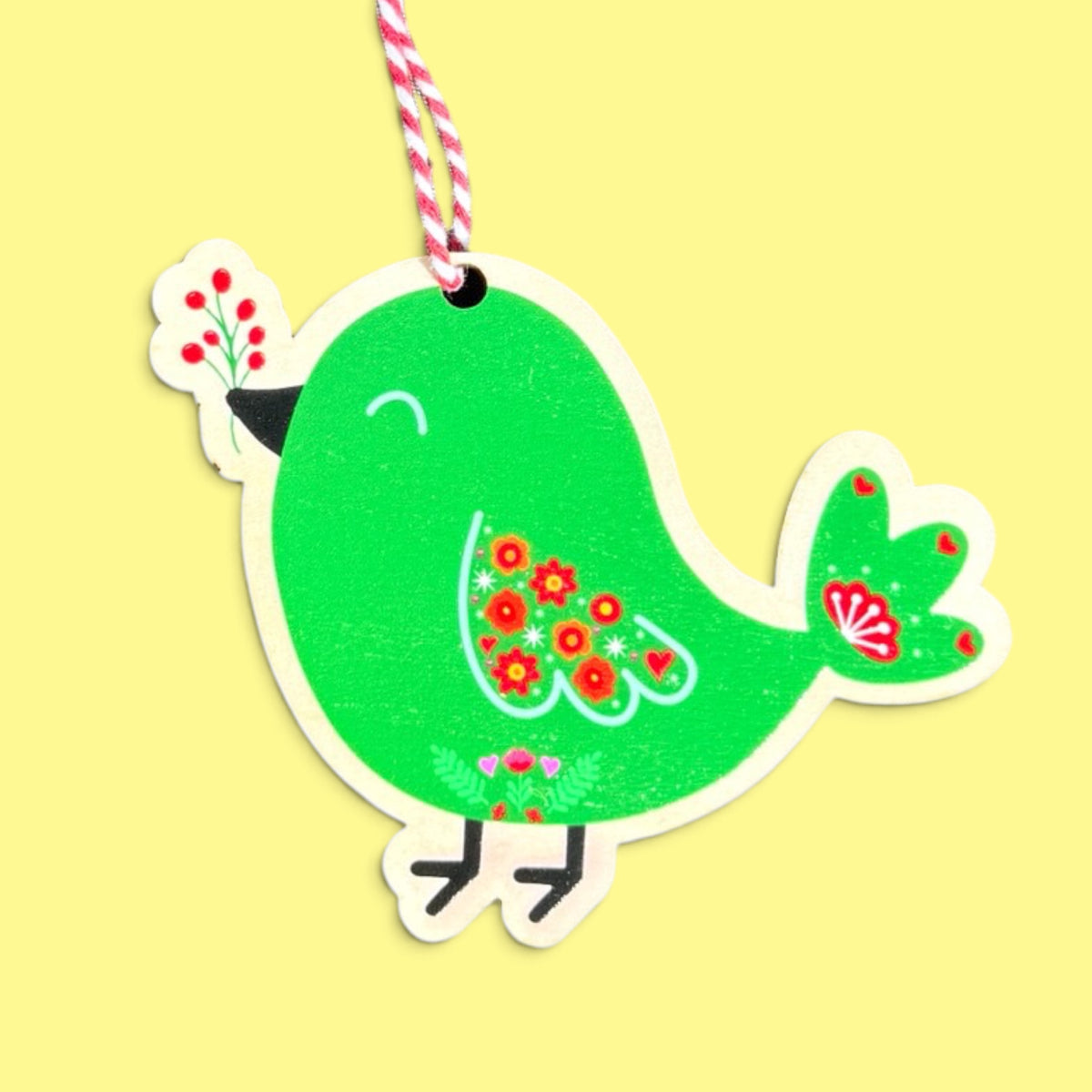 Wooden Hanging Christmas Tree Set of Three
