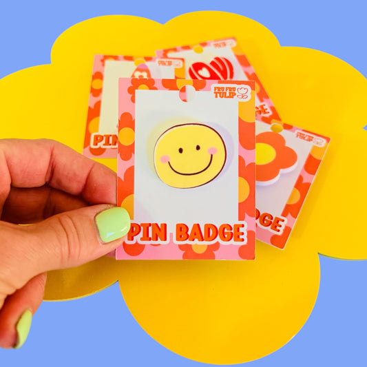 Pin Badge Accessory for Coats, Bags, Hats, Gift Labels