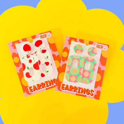 Statement Dangly Retro Style Earrings
