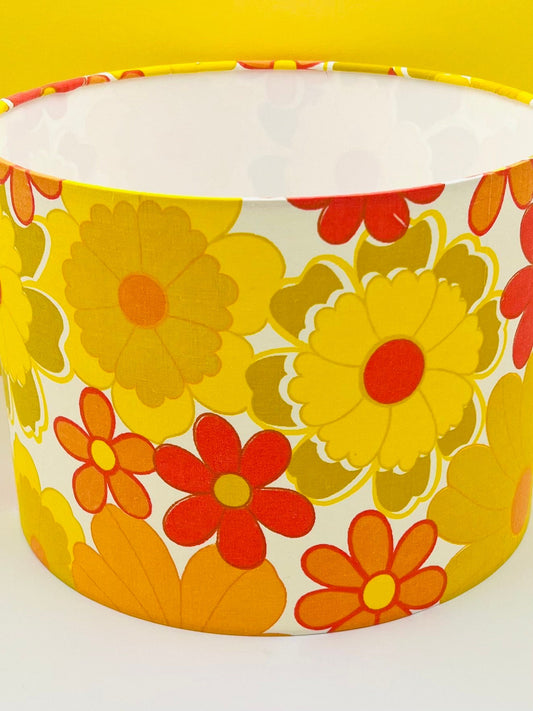 Retro Flower Lampshade 30cm